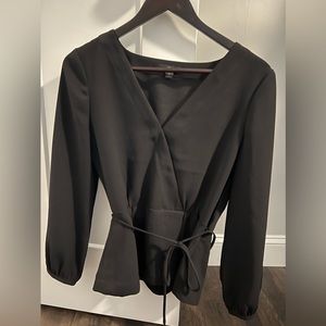 J Crew Black Top Size 8 NWOT